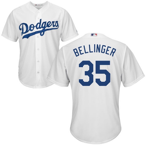 Dodgers #35 Cody Bellinger White Cool Base Stitched Youth MLB Jersey